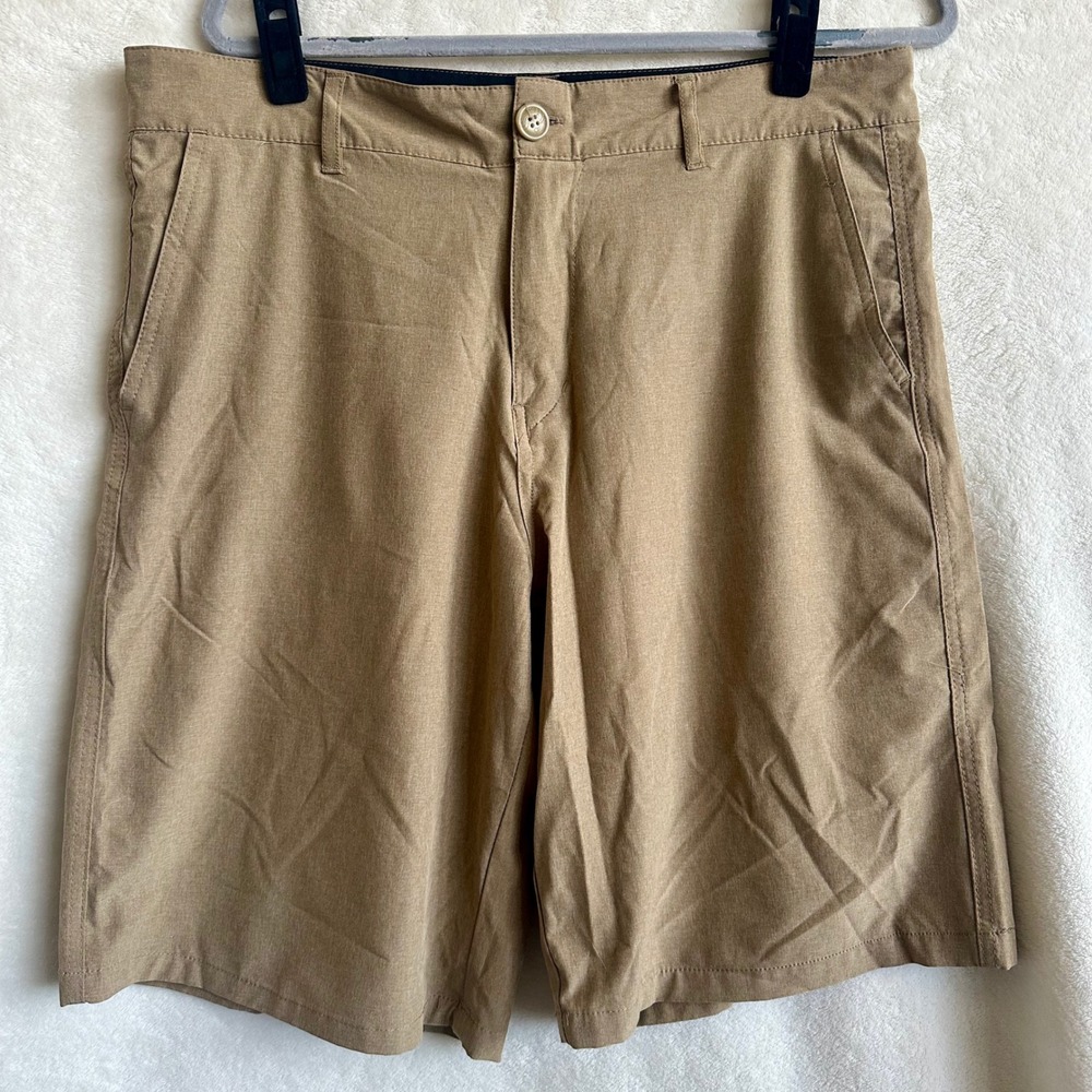OP‎ OPFlex 4-Way Stretch Tan Performance Hybrid Shorts Size 34 Mens
